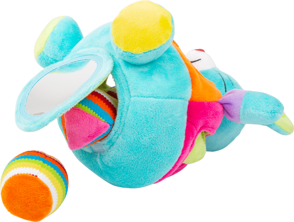 Tolles buntes Lernspiel Zeug für die Kleinsten aus weichem Stoff mit vier Steckelementen