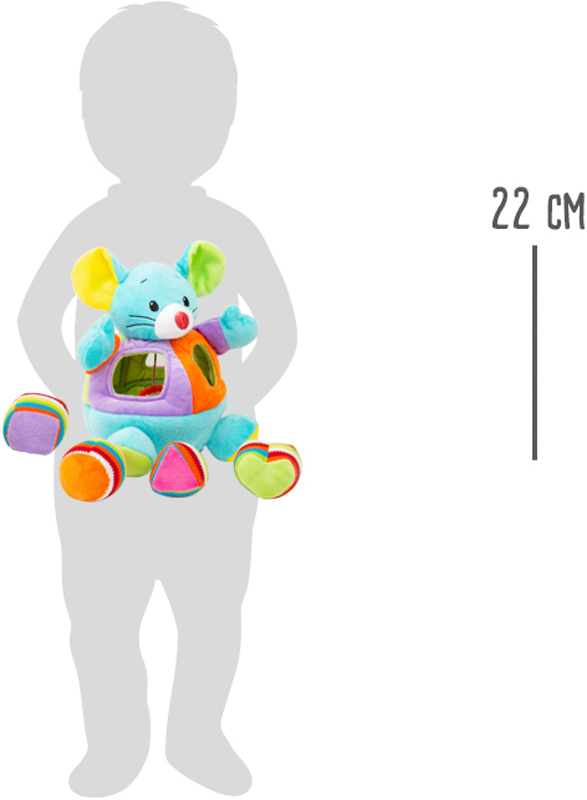 Tolles buntes Lernspiel Zeug für die Kleinsten aus weichem Stoff mit vier Steckelementen