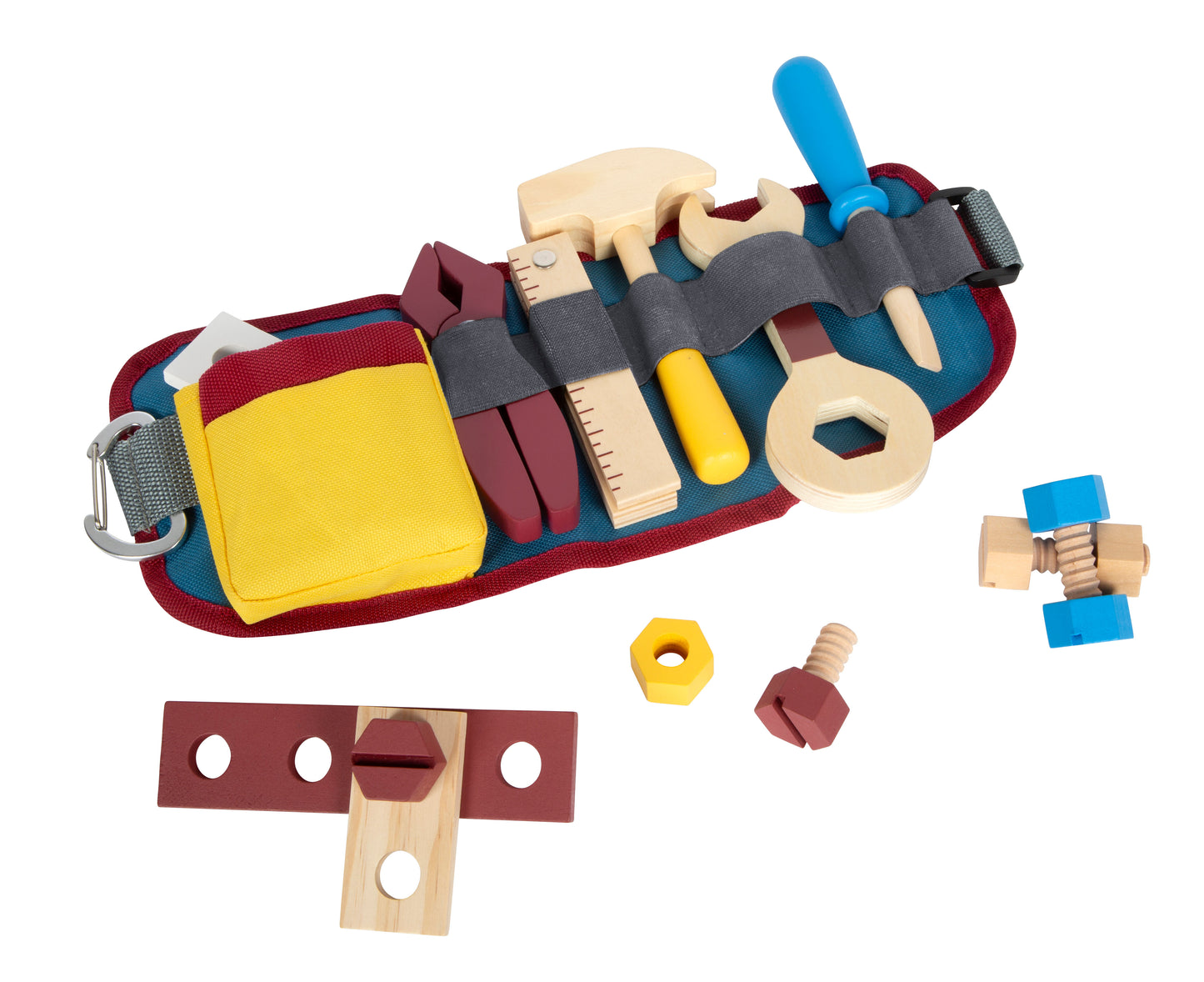 Schöner hochwertiger Werkzeuggürtel mit Holz Werkzeugen