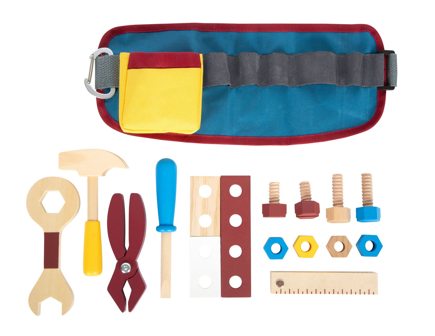 Schöner hochwertiger Werkzeuggürtel mit Holz Werkzeugen