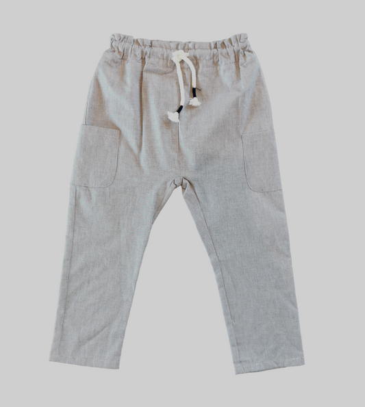 Leichte Sommerhose in grau aus Baumwolle