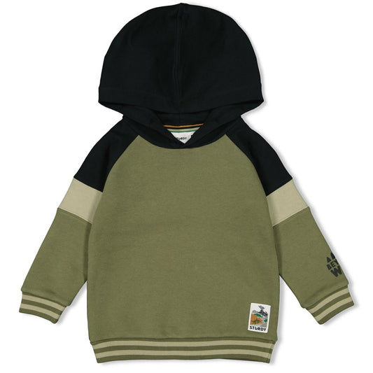 Sturdy - Hoody He Ho Dino army-grün