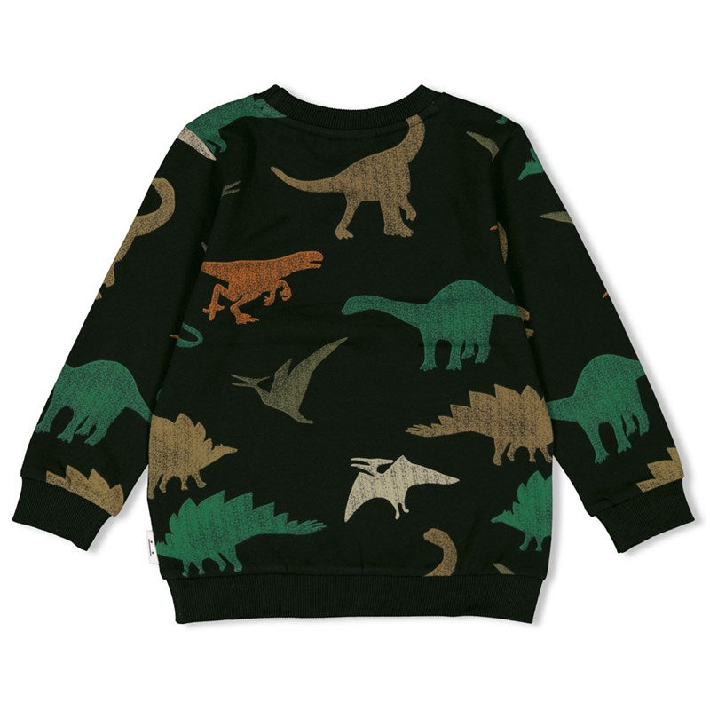 Sturdy - Sweater Dino All Over Print in Anthrazit