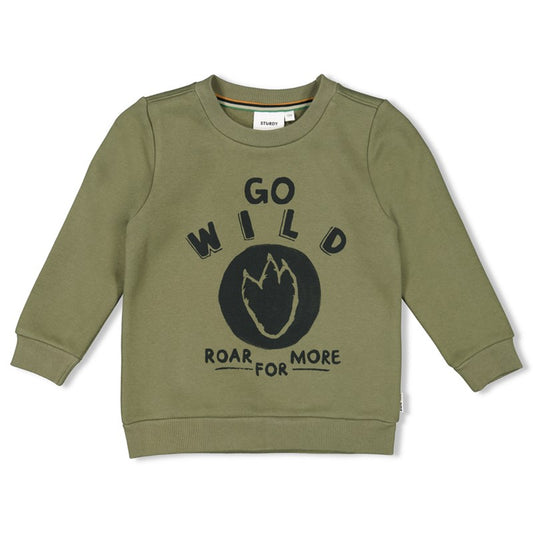 Sturdy - Sweater Go Wild in Army-grün