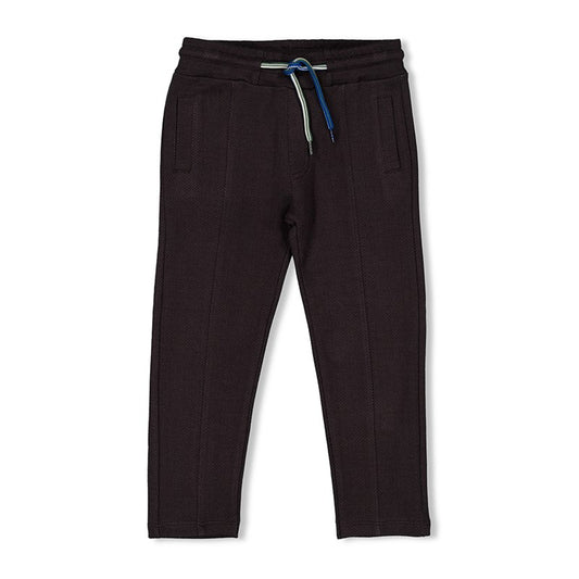 Schöne bequeme Hose mit Fischgrätenmuster mit Gummibund und Kordelzug