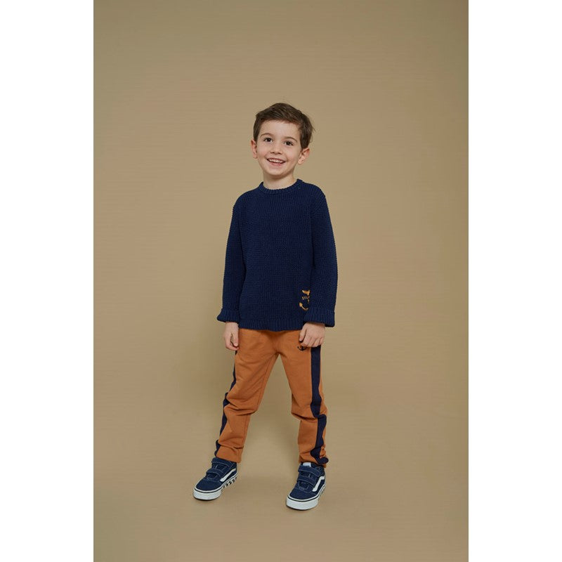 Hochwertige Hose aus Bio Baumwolle in Haselnuss 