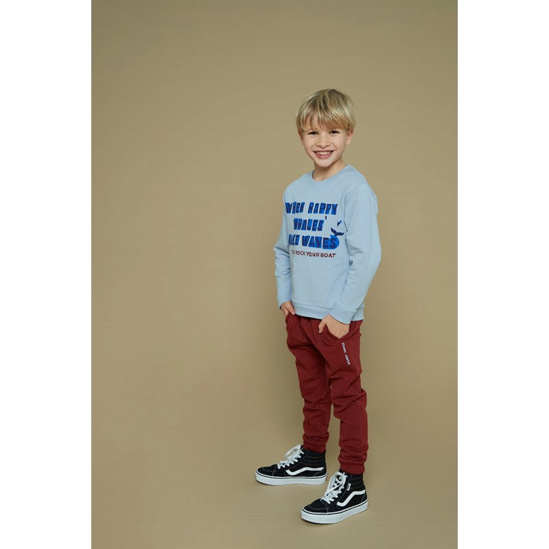 Hochwertige Jogginghose in Bordeaux Rot aus Bio-Baumwolle 