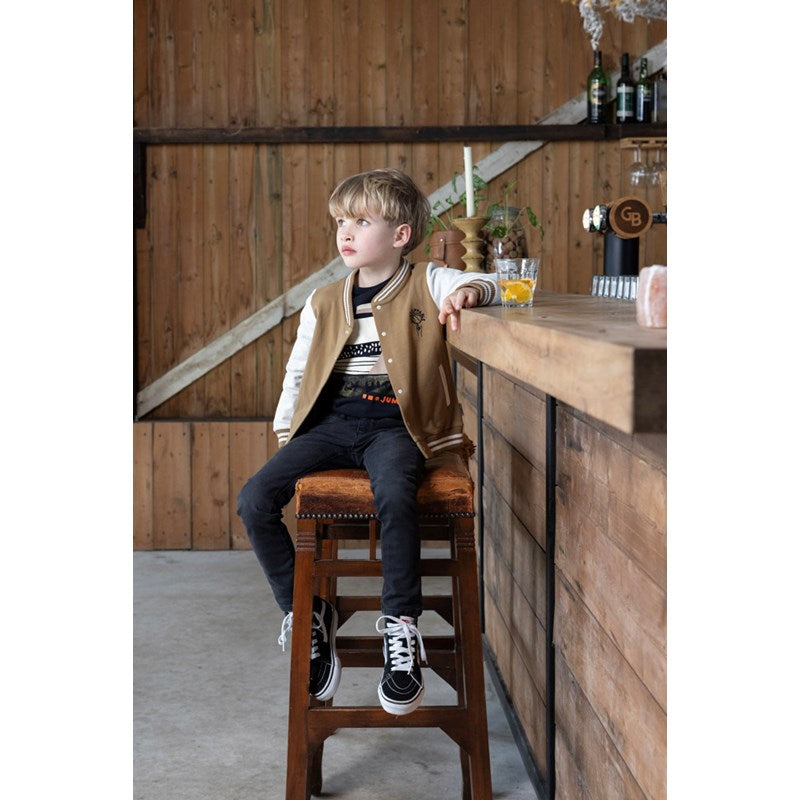 Coole Sweatjacke aus Bio-Baumwolle in Olive