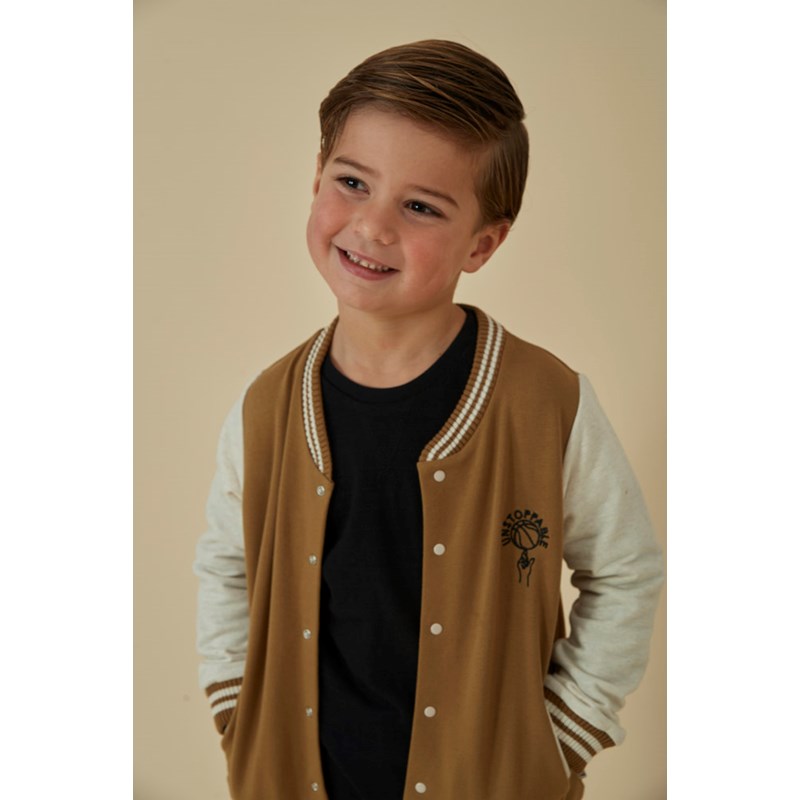 Coole Sweatjacke aus Bio-Baumwolle in Olive