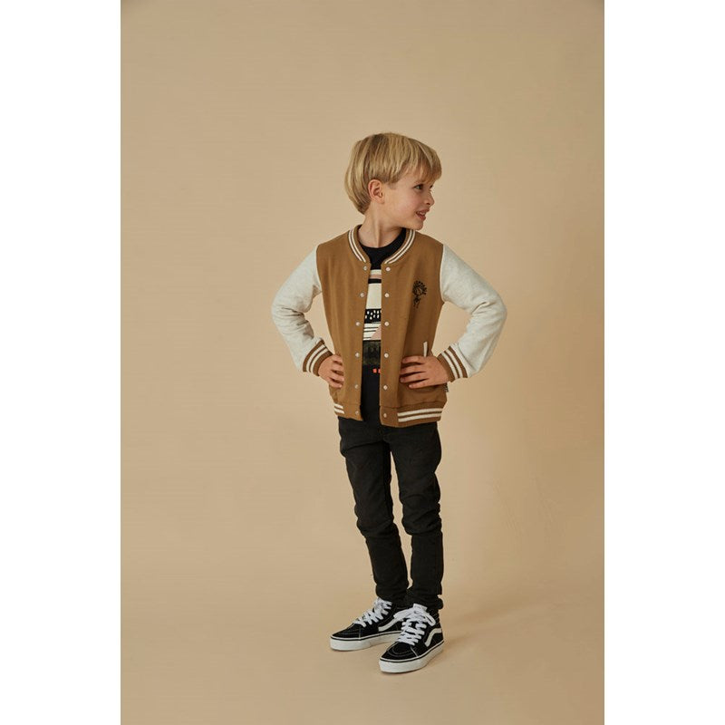 Coole Sweatjacke aus Bio-Baumwolle in Olive