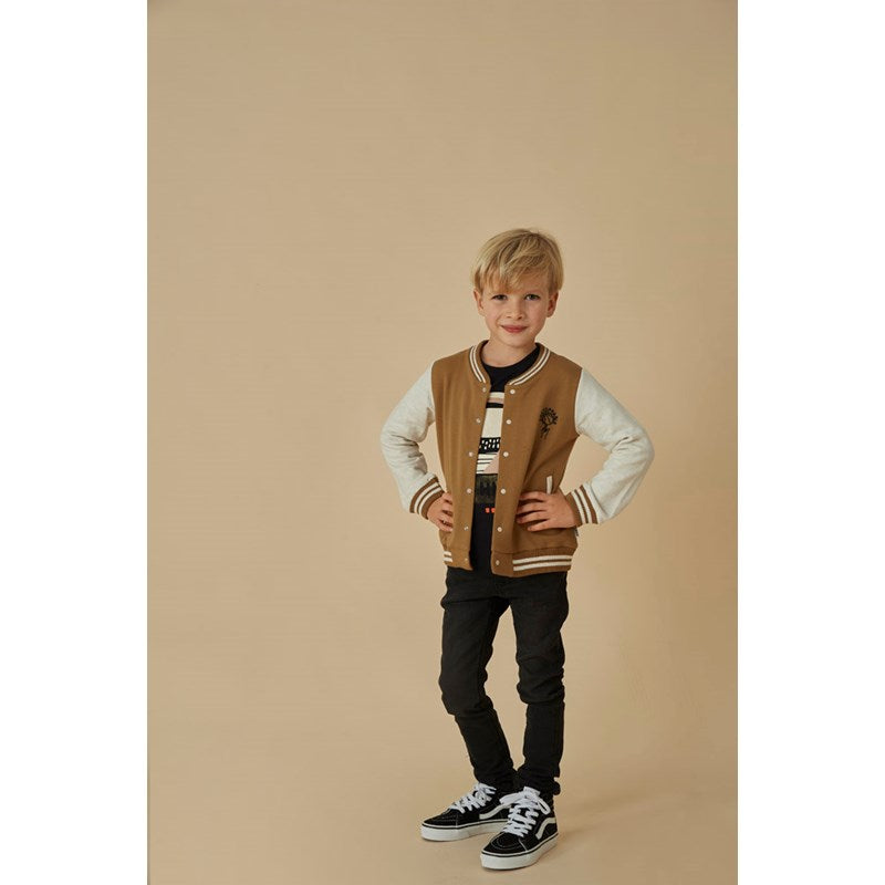 Coole Sweatjacke aus Bio-Baumwolle in Olive