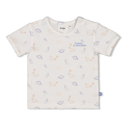 Cooles T-Shirt aus Bio-Baumwolle mit Dino All Over Print