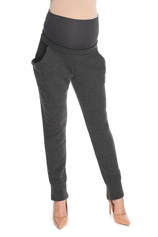 PeeKaBoo  Umstandshose/ Sweatpants mit Taschen in dunkelgrau