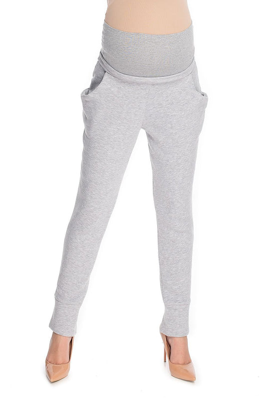 PeeKaBoo - Umstandshose/ Sweatpants mit Taschen in hellgrau
