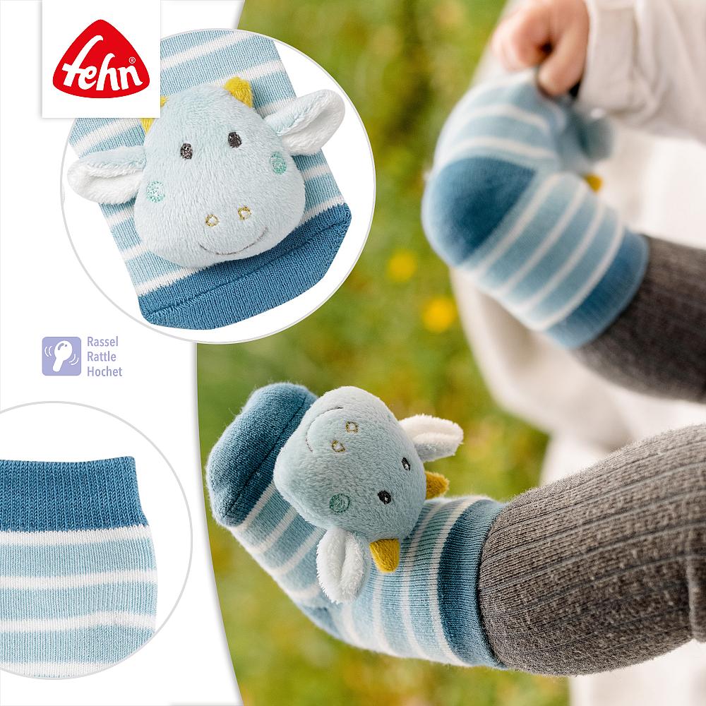 Die süßen rasselnden Socken regen die Babys zum Spielen und Greifen an und machen einfach richtig Spaß!