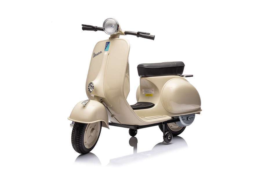 Sieht aus wie das Original: mit der schicken Vespa kann dein Kind cool durch die Stadt cruisen! 