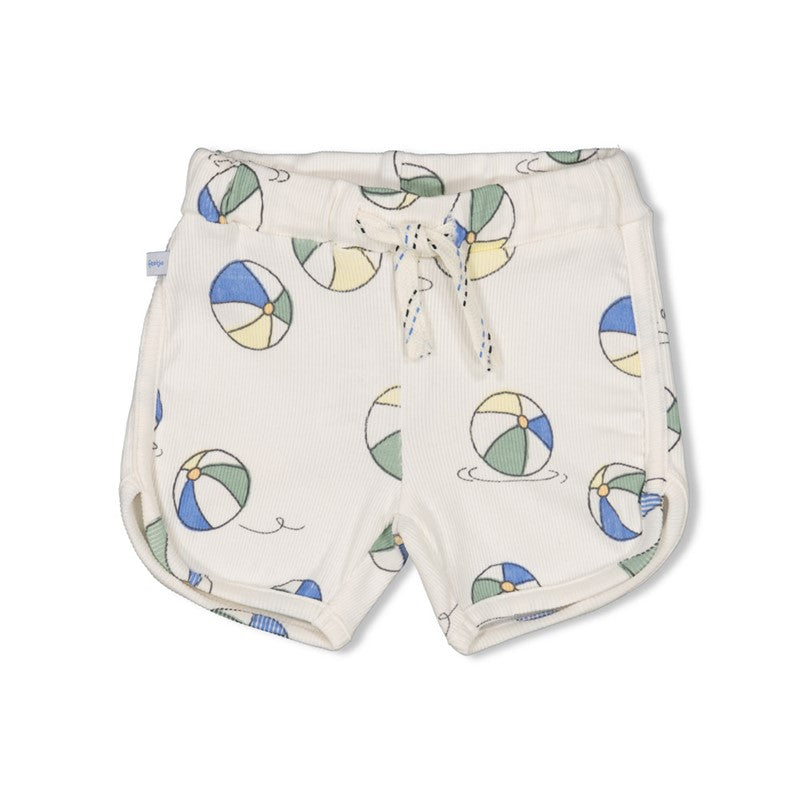 Süße Shorts mit All Over Print Wasserbälle, Kordelzug und süßem Schnitt 