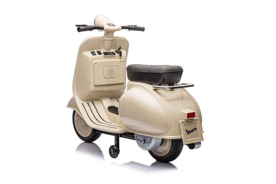 Sieht aus wie das Original: mit der schicken Vespa kann dein Kind cool durch die Stadt cruisen! 