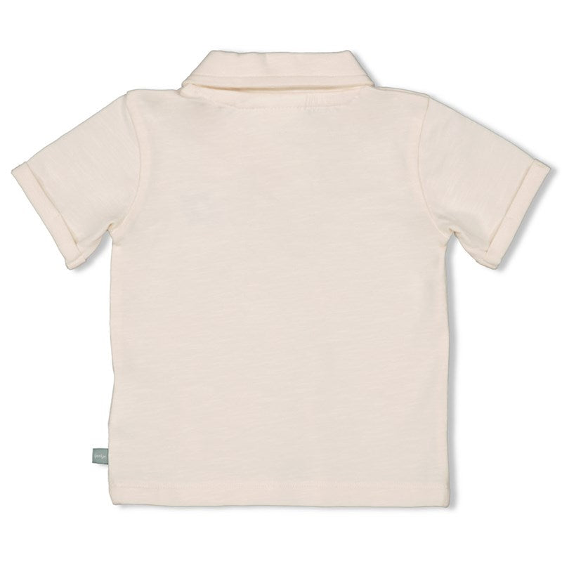 Niedliches Poloshirt in natur für die Kleinsten 