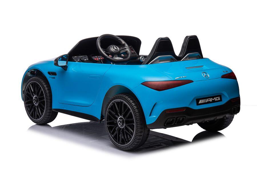 Schnittiger BMW AMG in blau mit Elektroantrieb für die kleinsten BMW-Fans 