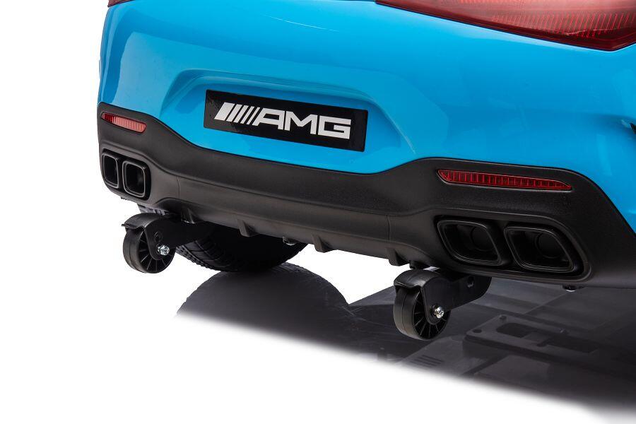 Schnittiger BMW AMG in blau mit Elektroantrieb für die kleinsten BMW-Fans 