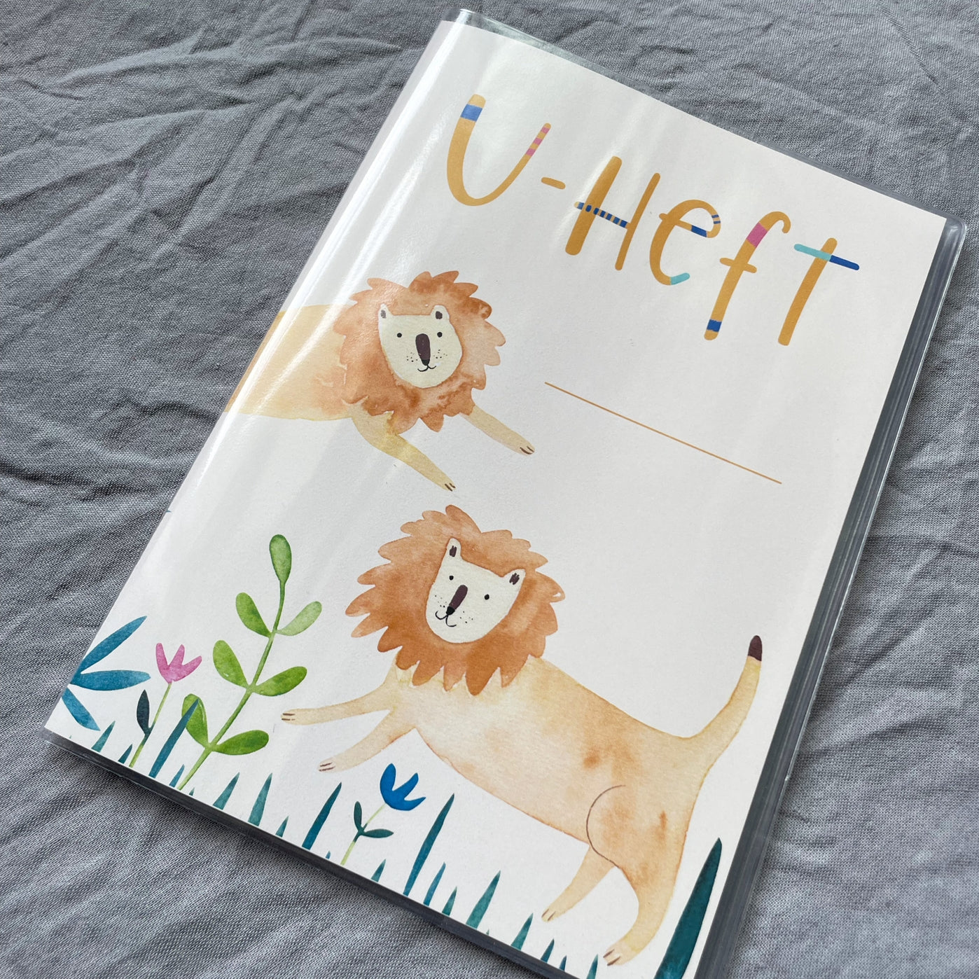 Hannahs Firlefanz - U-Heft Hülle mit Löwen-Design