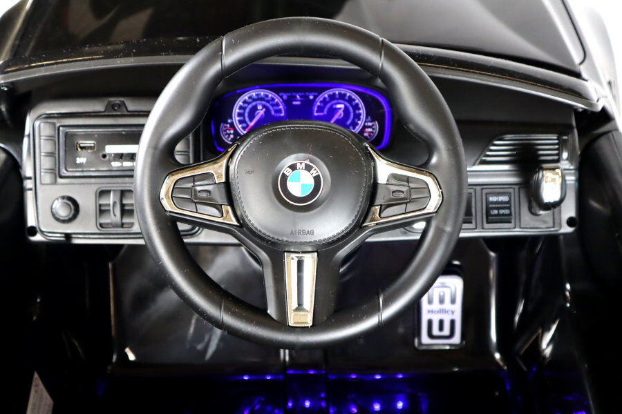 Schicker BMW M5 in schwarz, sportlichees und elegantes Fahrzeug für Kinder - fast wie das Original! 