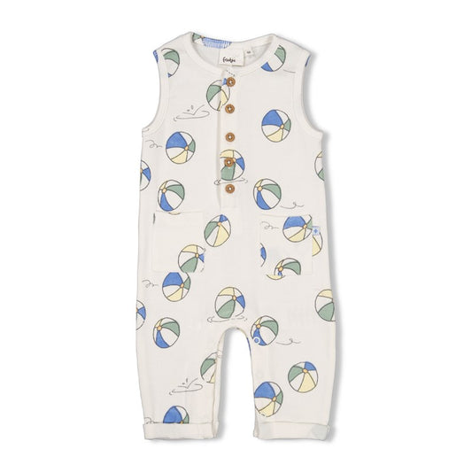 Niedliche Latzhose mit All Over Print Wasserbälle und vielen süßen Details 