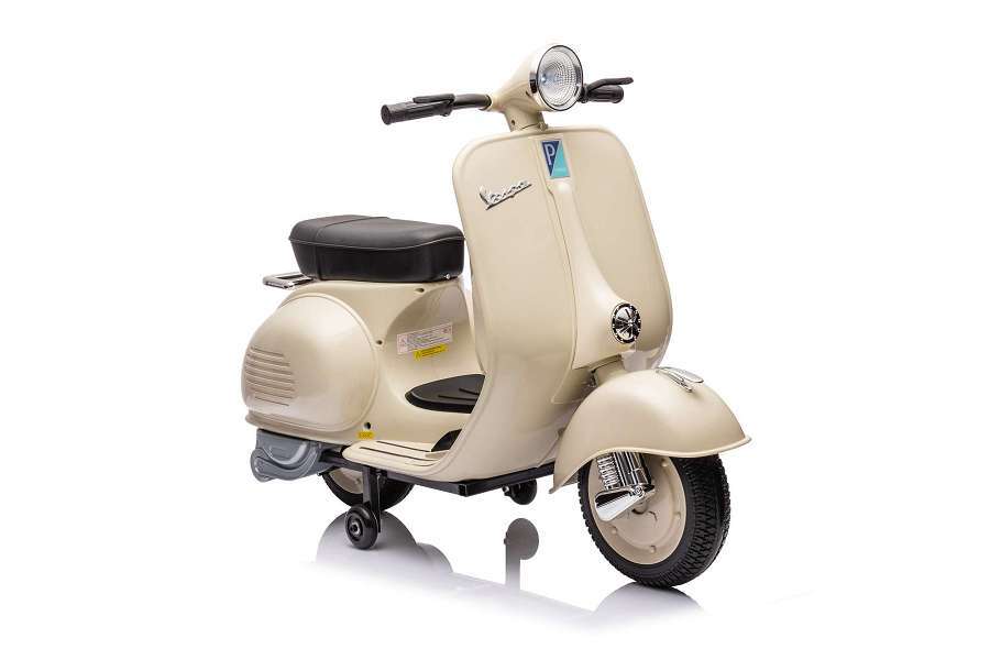 Sieht aus wie das Original: mit der schicken Vespa kann dein Kind cool durch die Stadt cruisen! 