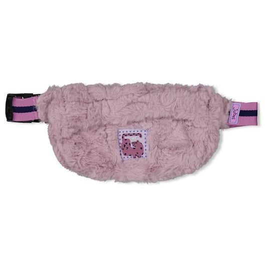 Colles Accessoire: die Hüfttasche Fake Fur in Flieder mit elastischem Gurt