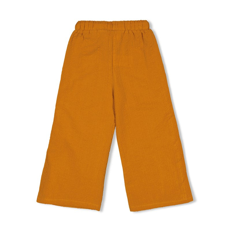 Schöne leichte Culotte Hose ind bronze / braun mot Kordelzug 