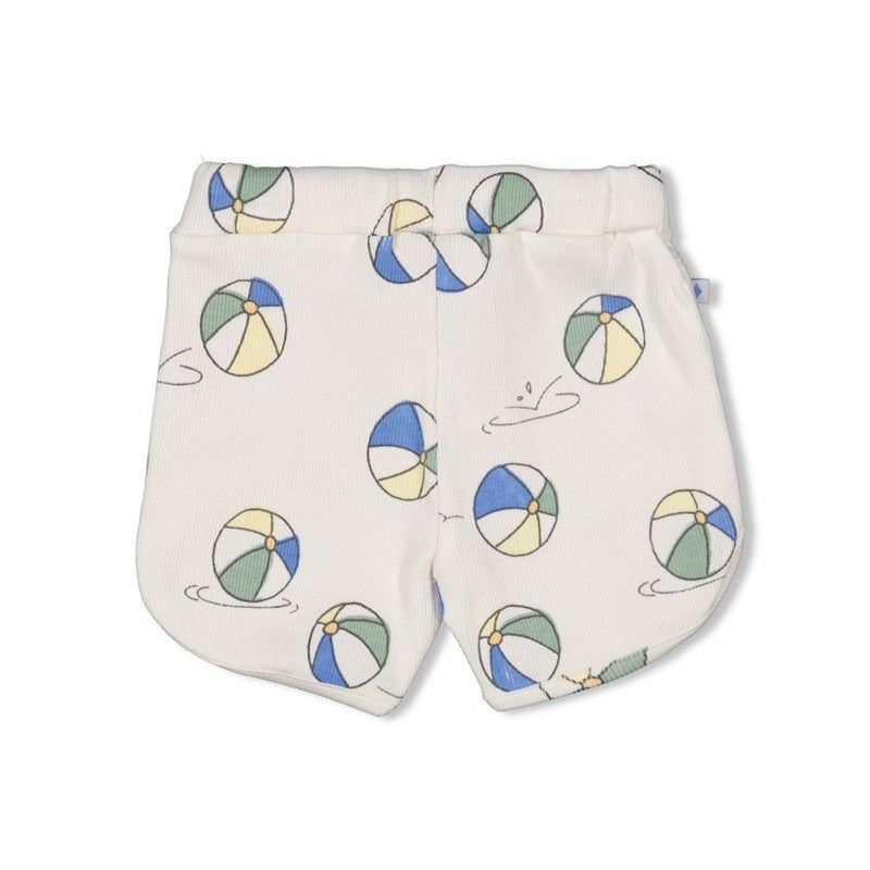 Süße Shorts mit All Over Print Wasserbälle, Kordelzug und süßem Schnitt 