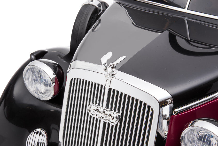 Edler Oldtimer in schwarz, der Audi Horch 930V mit Fernbedienung oder zum selbst steuern - für Kinder die mit Stil durch die Stadt fahren wollen