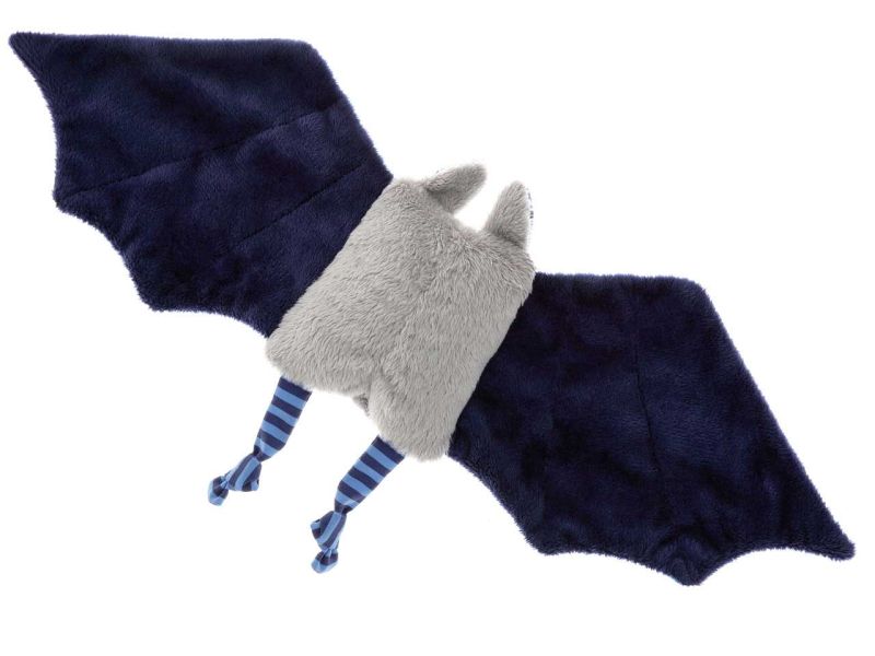 Süße Fledermaus in weiss und blau zum Kuscheln und Liebhaben
