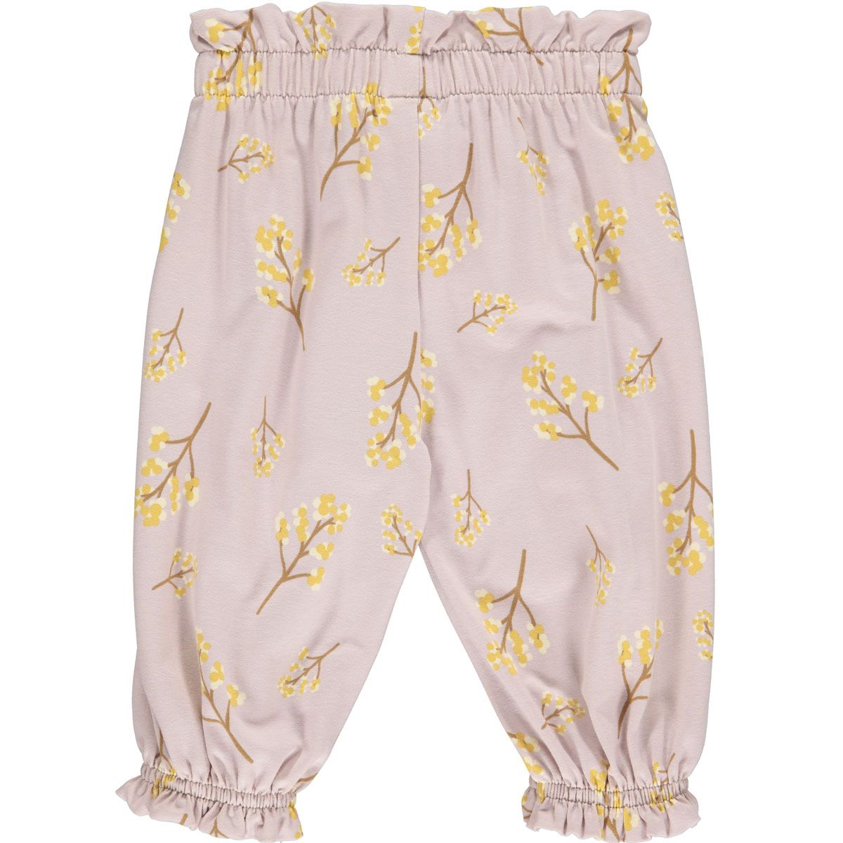 Leichte Hose aus Bio-Baumwolle in zartem rosa mit Gummibund 