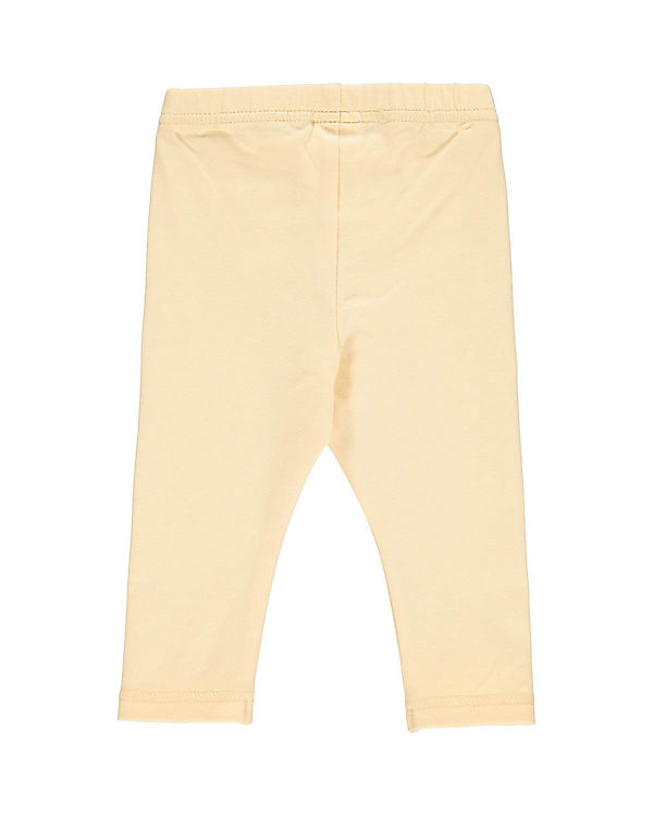 Hochwertige Leggings in angenehmen gelb mit Gummibund aus Bio-Baumwolle 