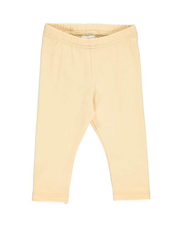 Hochwertige Leggings in angenehmen gelb mit Gummibund aus Bio-Baumwolle 