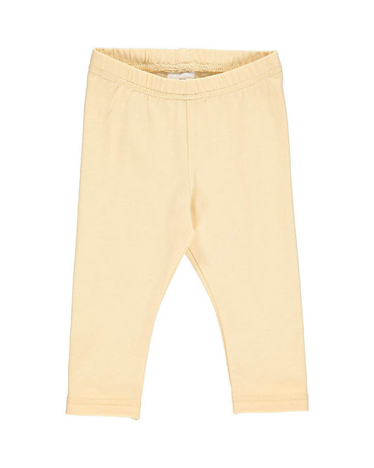 Hochwertige Leggings in angenehmen gelb mit Gummibund aus Bio-Baumwolle 