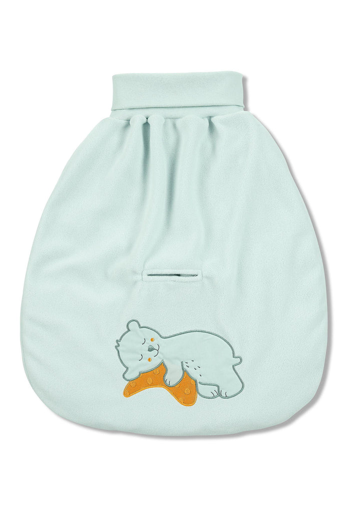 Sterntaler Strampelnestchen aus Microfleece in türkis