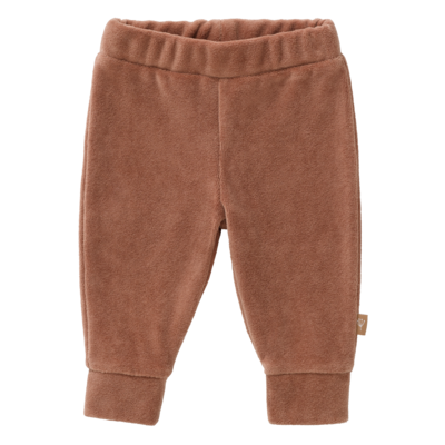 Weiche Hose in braun aus Velours aus Bio-Baumwolle von der Marke Fresk
