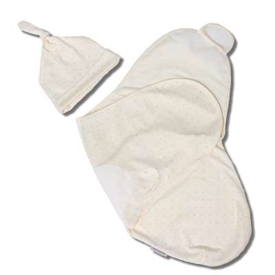Hobea Pucksack + Mütze Größe S/ champagner mit silbernen Punkten