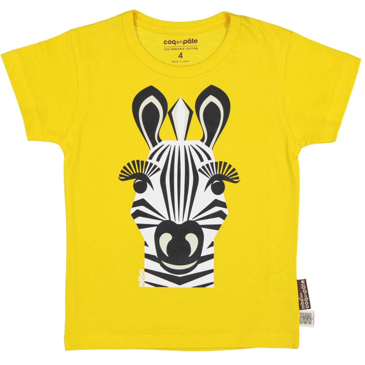 Coq en Pate Kurzarm-T-Shirt Zebra